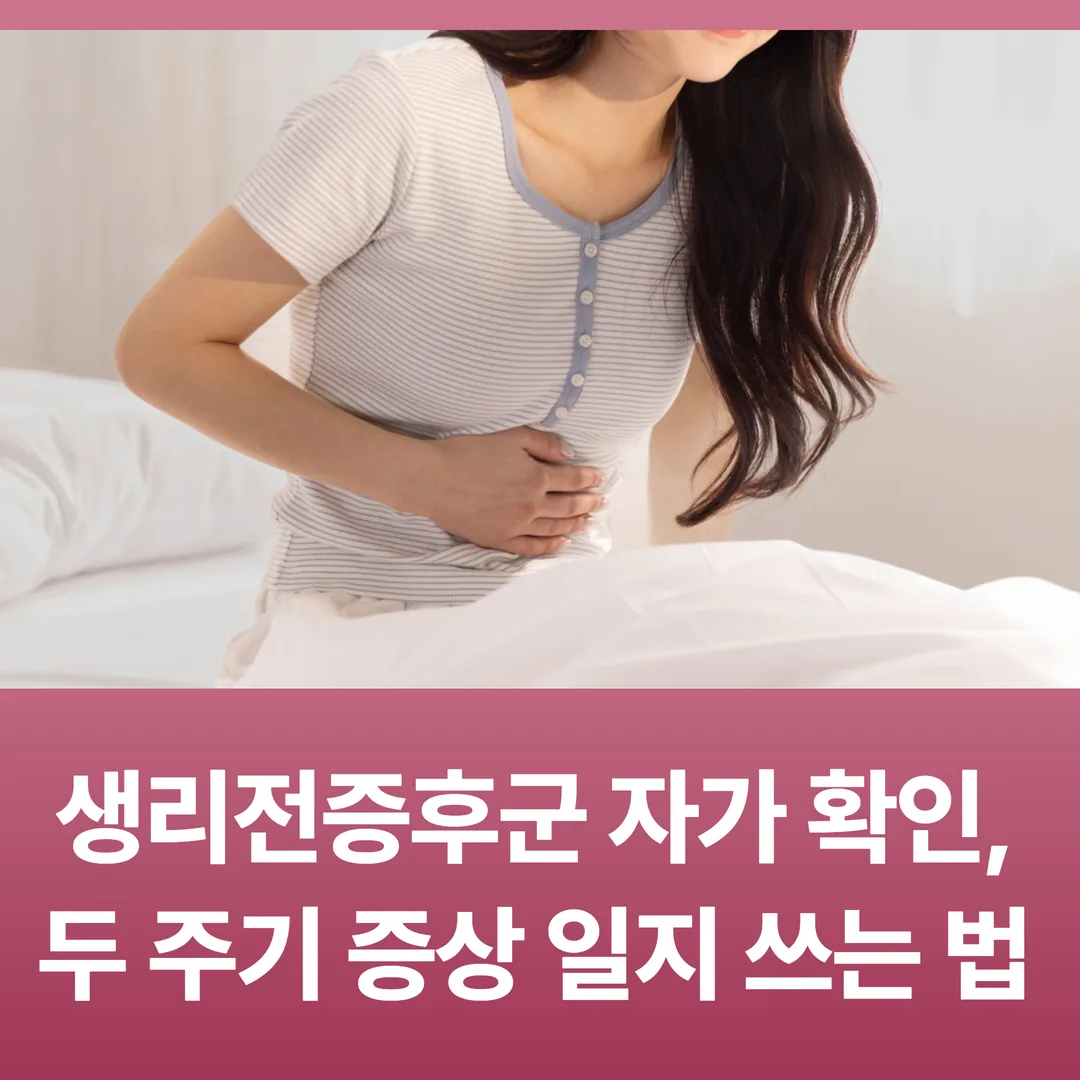 생리전증후군 자가 확인, 두 주기 증상 일지 쓰는 법